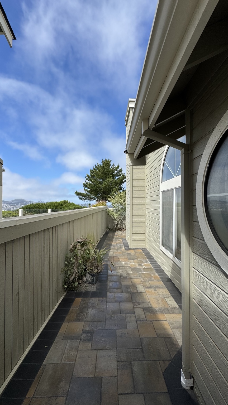 Side Yard Paver Transformation after in Daly City